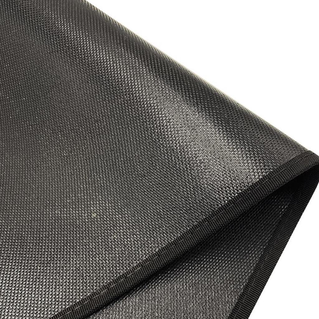 Fireplace Mat Fireproof Indoor Fire Pit Under Grill Mats Protect Floors and Decks From Sparks Embers Black