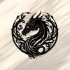 Iron Dragon Head Floral Metal Wall Art Decor Sculpture Gift