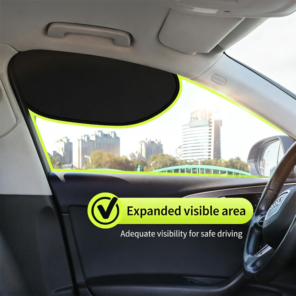 2pcs Mini Car Window Sunshade UV Protection,Anti-Glare,Heat Insulation Sunshade Cover Electrostatic Adsorption Installation