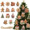 Runtowo Paper Christmas Tree Ornaments Merry Christmas Decor for Home 2026 Navidad Xmas Gifts New Year 2026 Santa Claus Pendant