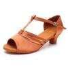 Scarpe da allenamento per danza da ragazza con tacco basso Scarpe da ballo latino per donna da donna