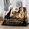 2025 New Fashionable L-Lord of the Rings Printed Blanket Hotel Office Comfortable Warm Sofa Bed Soft Blanket Gift Picnic Blanket