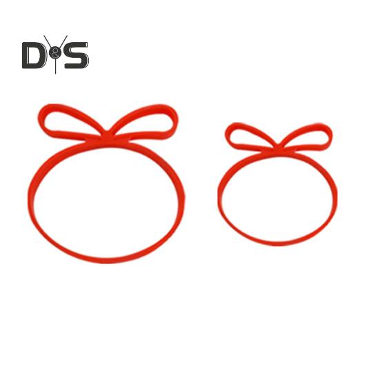 Faixas elásticas de silicone 5 cores e 2 tamanhos Faixas de embrulho de borracha Fita elástica reutilizável para embrulho de presentes Armazenamento Escritório doméstico Uso externo