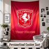 Arazzo da Appendere alla Parete con Nome e Testo Personalizzati, Arazzo Decorativo FC Twente per Camera da Letto
