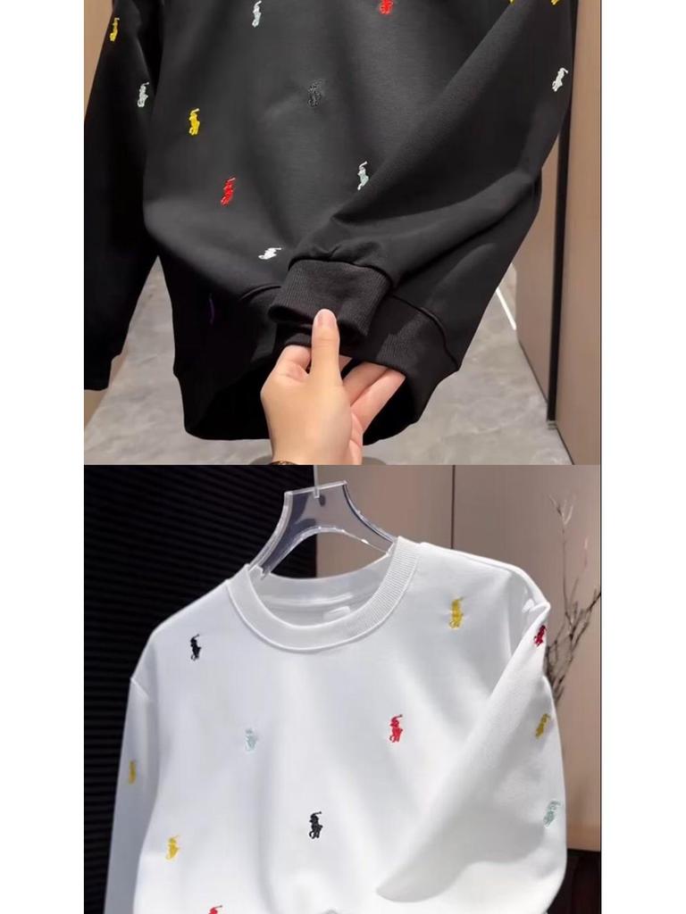 2025 Men's Trendy Spring/Autumn Hoodie: Cool Streetwear Embroidered Long Sleeve Top