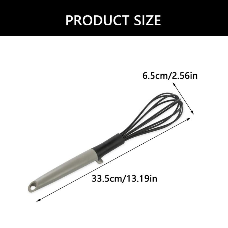 Portable Nylon Whisk Portable Manual Beaters Ideal For Mixing Eggs, Batter, And Cream Without Scratching Cookware