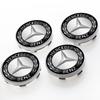 IJZN6 4CS 56mm 60mm Car Wheel Center Cap Hub Covers Badge 3D Sticker For Mercedes Benz GLA CLA GLK GLE CLS ML GL A B C E Class W211