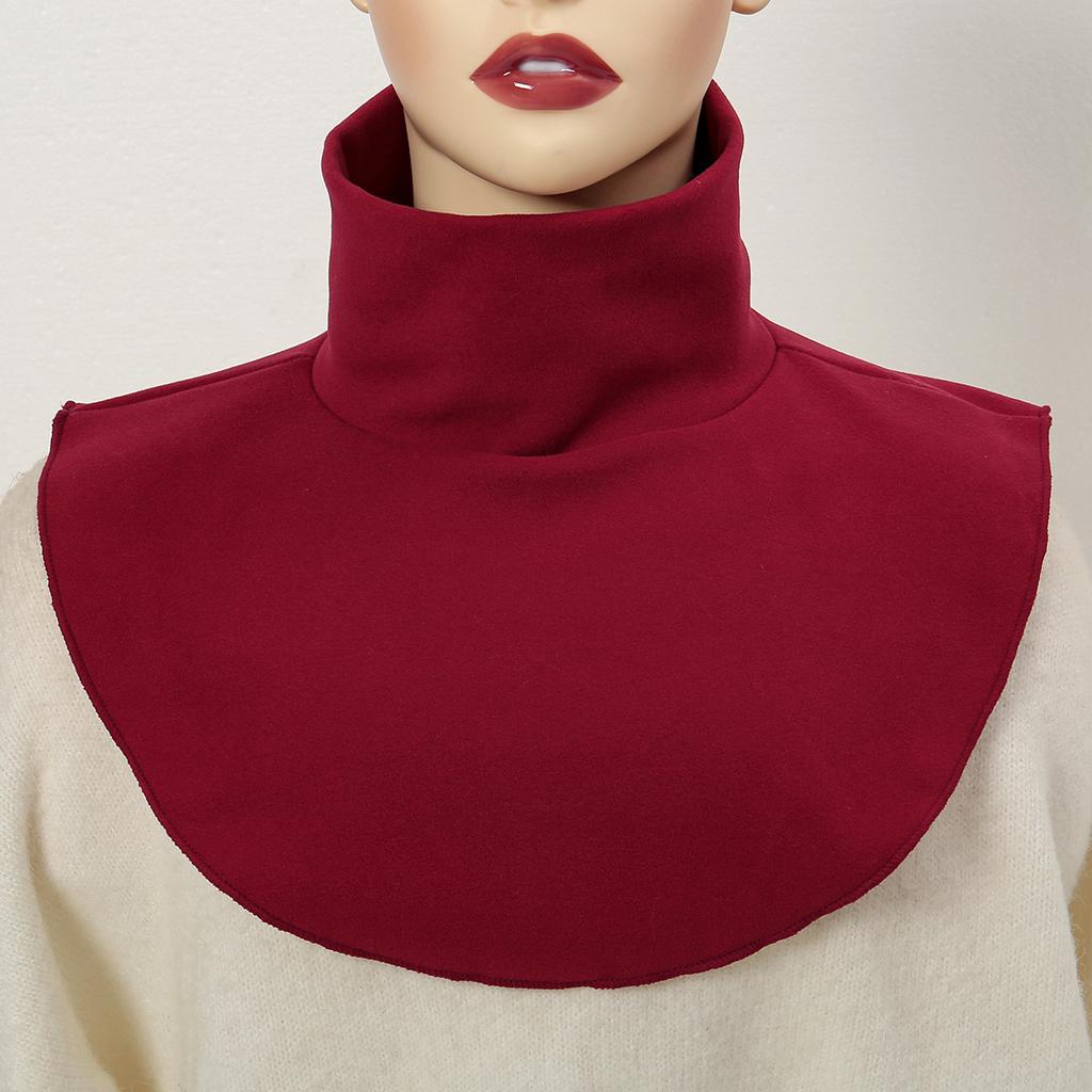 Ženy muslimské modální rolák falešné obojky islámský hidžáb elastické jednobarevné falešné límce krk kryt poloviční top příslušenství