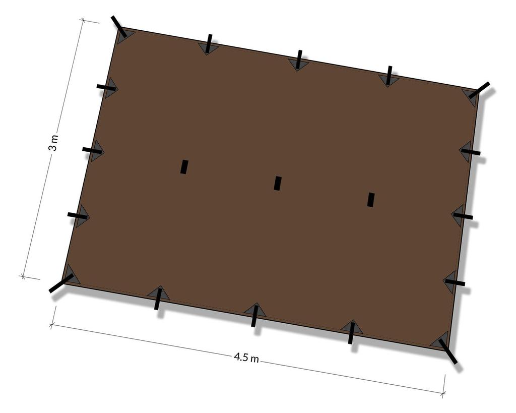 DD Hammocks DD Tarp XL Authentic (Coyote Brown)