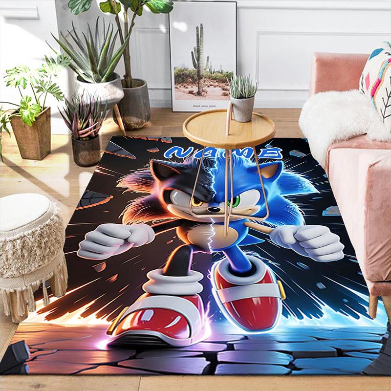 Custom 1Pc Sonic Adventure Team Sonic Rug Office Carpet Indoor Outdoor Entrance Doormat Nonslip Soft And Comfortable Living Room D2915335