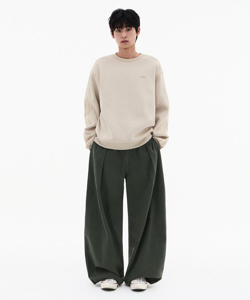 FILLUMINATE Cotton Side Tuck Balloon Pants - Black