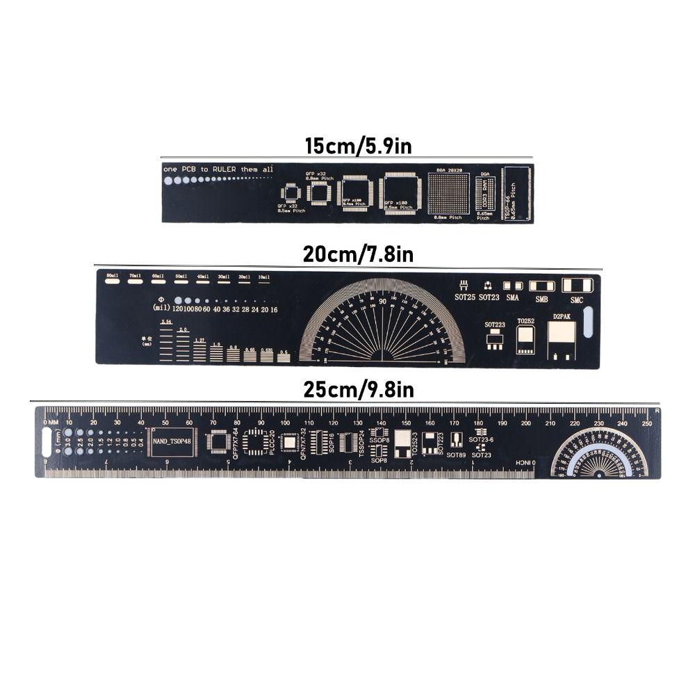 3 PCS 15cm / 20cm / 25cm  Size Engineering Scale Ruler