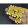 Natural Yellow Lace Agate Matched Pair Oval Cabochon Gemstone 07 Pair Lot C-3978