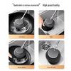 Long Handle Stainless Steel Pot Brush - Non-Damaging, No-Shed Cleaning Brush for Pots, Bottles, and Jars.