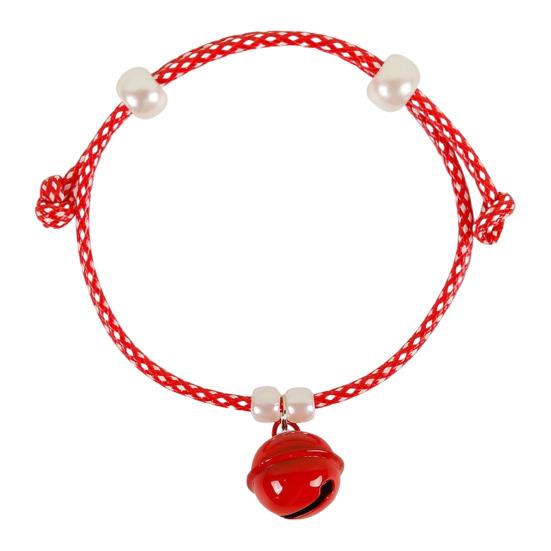 Cat Collar with Bell Slip-On Design No Buckle Adjustable Pet Collar Braided Rope Dog Collar for Puppy Kitten Small Dogs Cats