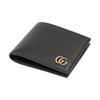 Gucci Marmont Logo Krátká Skládací Kožená Peněženka Pro Muže Černá