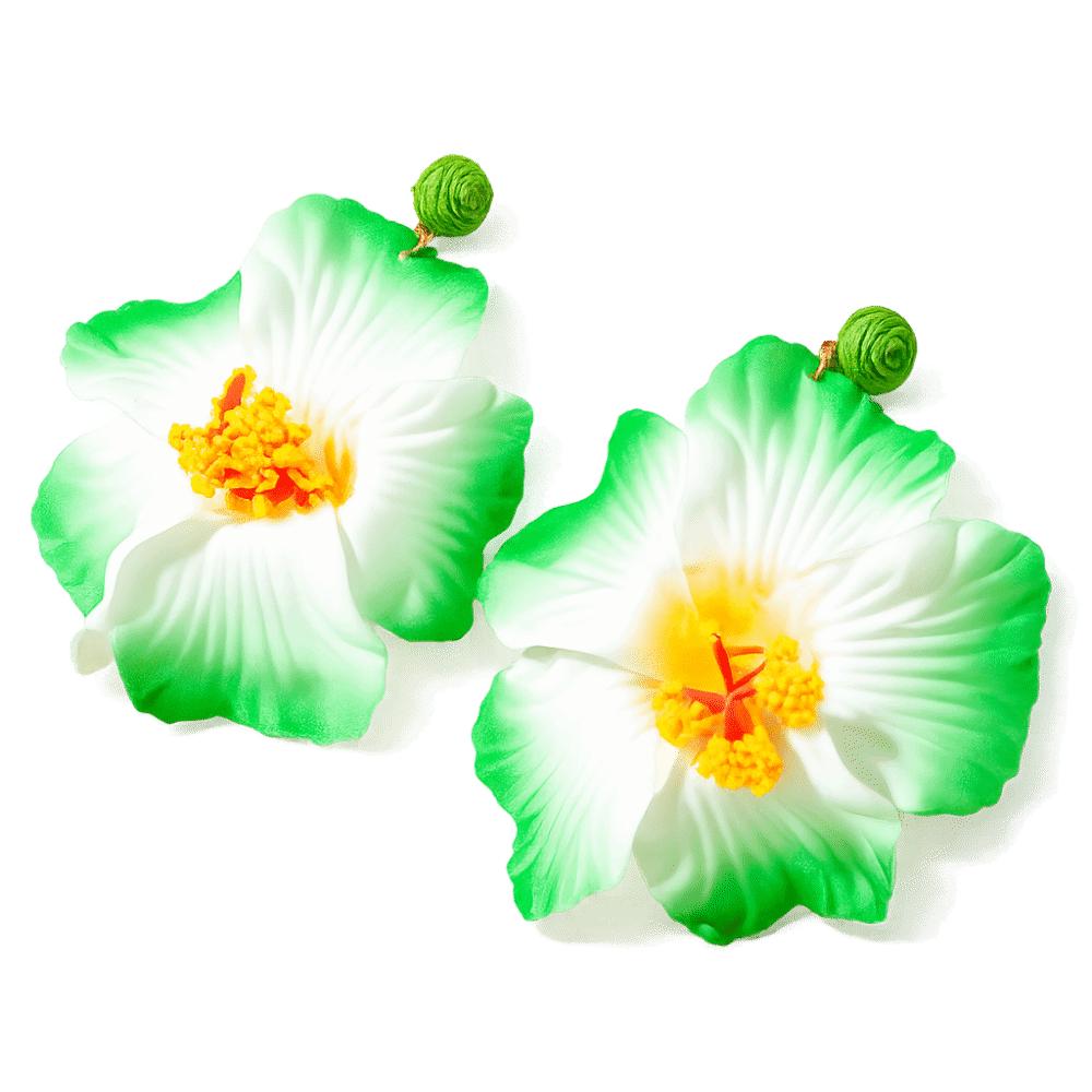 Sweet Fabric Flower Earrings Colorful Beach Drop Earrings Beautiful Floral Pendant Earrings  Women