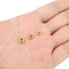 10pcs 5mm 6mm 8mm Never Fade Stainless Steel Large Hole Spacer Beads PVD Loose Necklace Bracelet Beads For Diy Jewelry Making