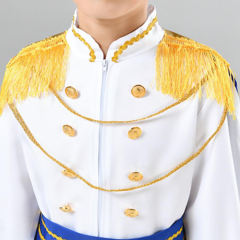 Rotes König Prinz Cosplay Kostüm für Halloween Karneval Party Blauer Umhang Zepter Krone Jacke Prinzenanzug 7 Teile Make-up Party