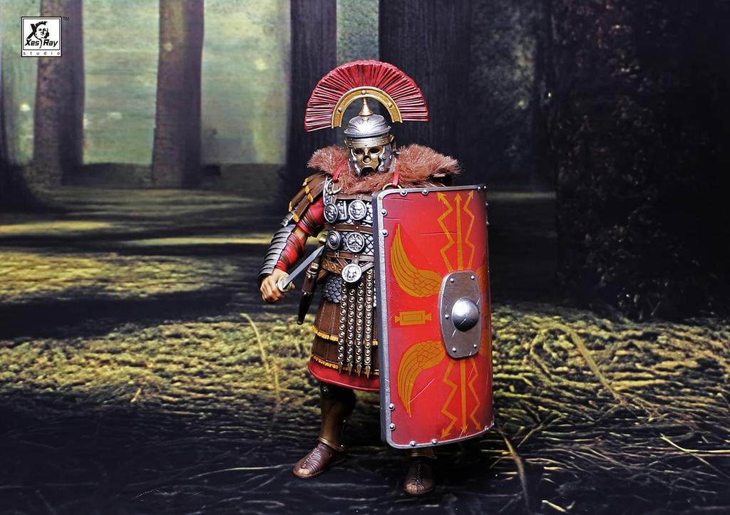 XESRAY STUDIO für 016 Roman Legion Centurion Maßstab PVC ABS bemalt bewegliche Figur "Fight Glory" 1/12 &