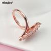 SIMJOO Zirkon Ring für Damen, modischer Roségold-Persönlichkeitsring