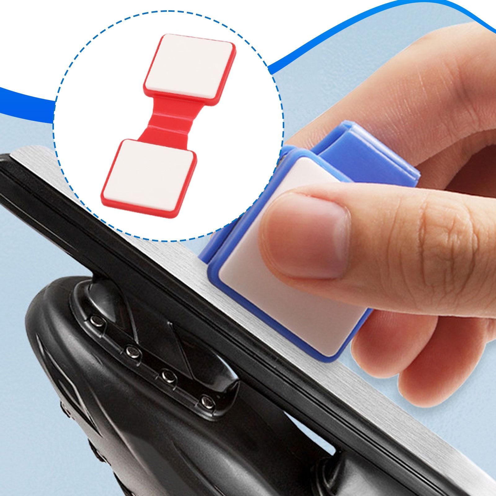 

Ice Skate Edge Trimmer Double Sided Diamond Sharpener Compact Roller Knife Sharpening Tool for Skaters червоний