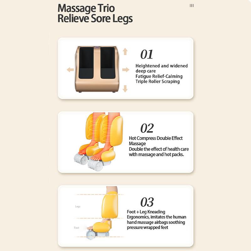 Foot Massage Air Pressure Leg Calf Foot Massager Widen and Heighten