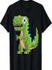 Dinosaur Kids Master Builder T Rex Building Blocks Bricks T-Shirt