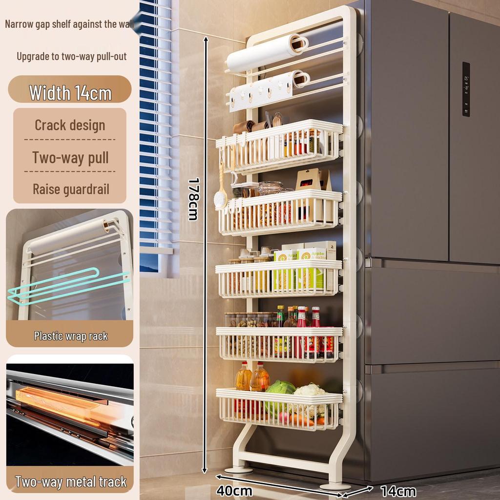 Multi-layer Wall-Mounted Kitchen & Bathroom Storage Rack