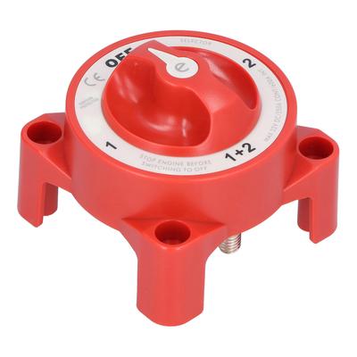 Battery Switch 4 Position 3 8in 16 Terminal IP66 Waterproof for Motorhomes 32V 350ARed