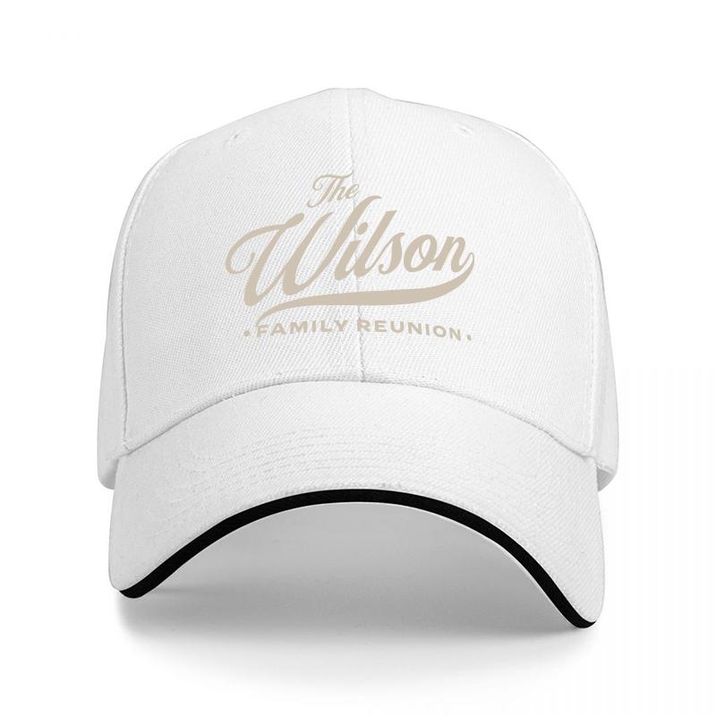 The Wilson Family Reunion Classic Baseball Cap Black with White Trim Custom Personalized Design for Adults and Fans