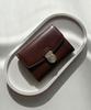Jillstuart Acc [Lune] Lune Push-Lock Dark Brown Zipper Card Wallet