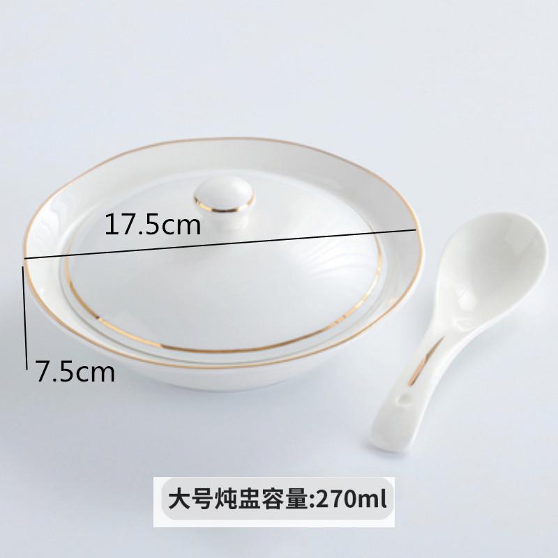 White Ceramic Bowl Candle Heating Tableware Soup Bowls Fruit Salad Bowl Noodle Bowls Dinner Plate Dessert Plate Dish Soup Pot