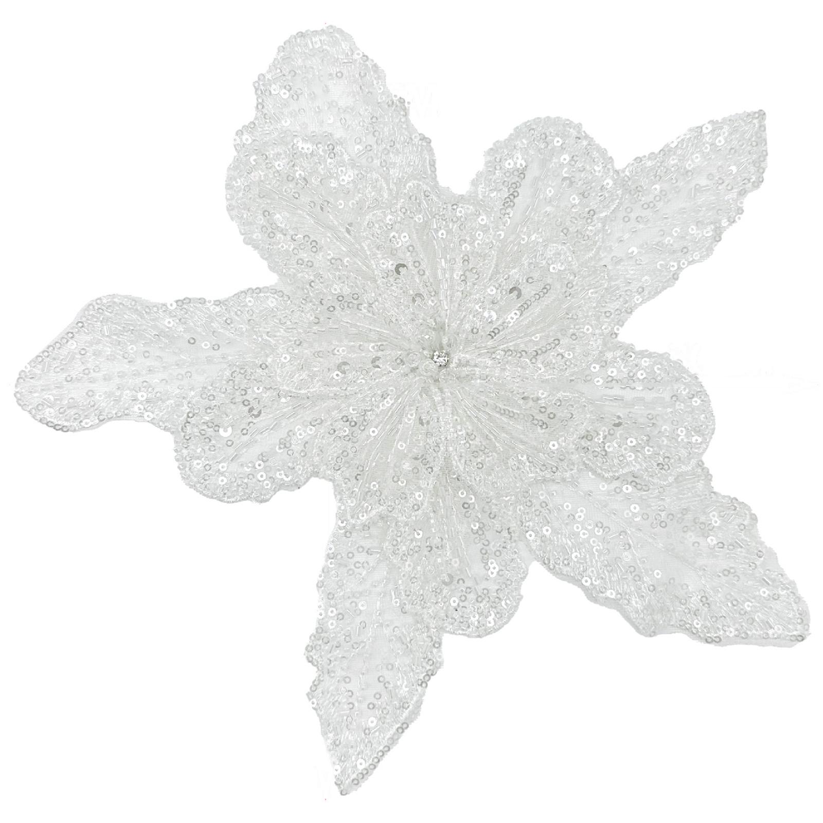 

Eye-Catching Flower Fabric Applique Sequined Sewing on Patches for Wedding/ Evening Dress Clothing Patches 5