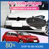 BGB1 Golf Hot For VOLKSWAGEN VW 2pcs Car Front Grill/Rear Emblem Lid Covers Logo Emblem Sticker For Tiguan 2010-2022 Car Emblem Cover