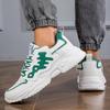 TUINANLE Man's Sports Shoes Mesh Breathable Platform Sneakers Men Lace-up Thick Soled Running Shoes