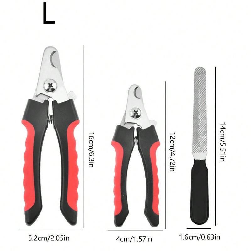 Dog & Cat Pet Nail Clippers And Trimmers - With Guard To Prevent Over-Cutting, Includes Nail File - Professional Pet Grooming Tools