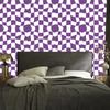 Wallpaper Casual Checkerboard Purple, White and Light Gray 50x1000