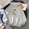 Flower Printing Womens Sweatshirts Home Casual Hoodies 2025 Fashion Pullover Tops Street Autumn Winter Hot Sales Woman Clothing