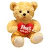 Kawaii Hug Sweater Teddy Bear Plush Dolls Lovely Bear with Clothes Holding Heart Pillow Nice Wedding Valentine 'S Gifts