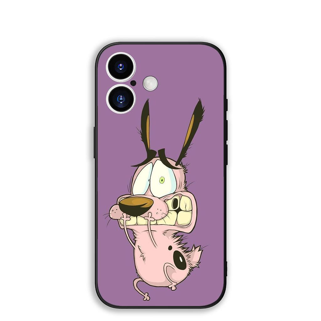 Casing for Apple iPhone 17 Pro XS Max Air 6 7 8 Plus 5 + SE 2022 SE2 16E Phone Case Poster C-Courage Dog C-Cowardly