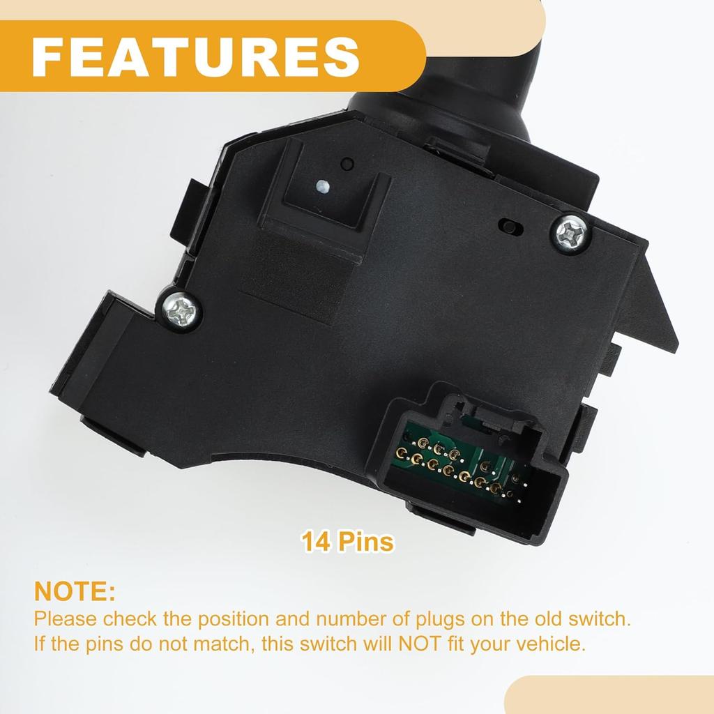 Steering Column Turn Signal Switch Lever No.7T4Z13K359AA Multifunction Combination Switch for Ford Edge Flex Taurus X