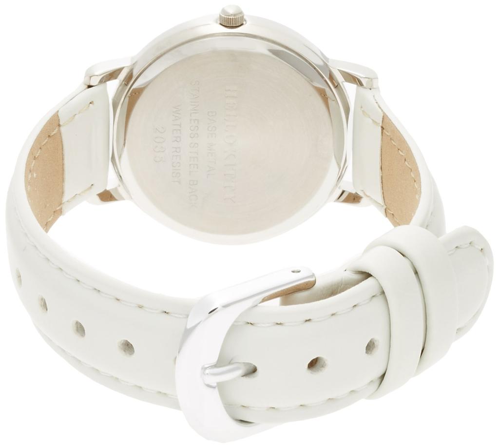 CITIZEN Hello Kitty Analog Watch with Leather White Q&Q Women's Strap, (HK15-131)