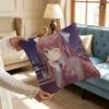 Cartoon Character MMonika Pillow Case Plush Fabric Soft Pillowcase Double Sided Print Sofa Cushion Cover Throw