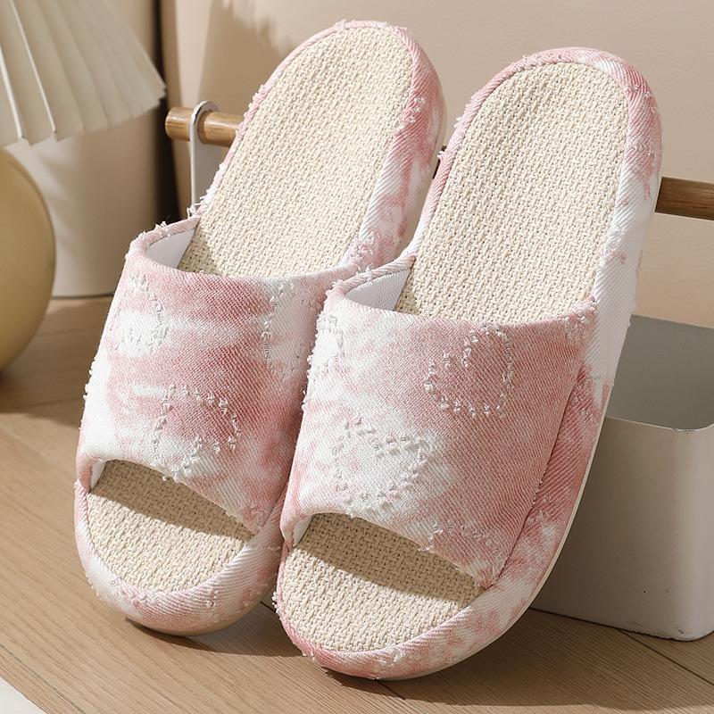 Nest Good Product Linen Slippers Indoor Home Four Seasons Non-slip and Non-smelly Fabric Silent Cotton and Linen Wood Floor