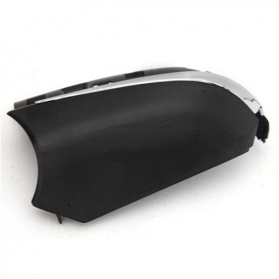 - Toyota Camry & Avalon Left Side Rearview Mirror Bottom Cover w/ Trim | Black | 1 Year Manufacturer Warranty | Front | China