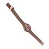 Women Stainless Steel Bracelet Wrist Watch Colorful Dial Water Resistant Elegant Luxury Lady Analog Dress Watch Rose