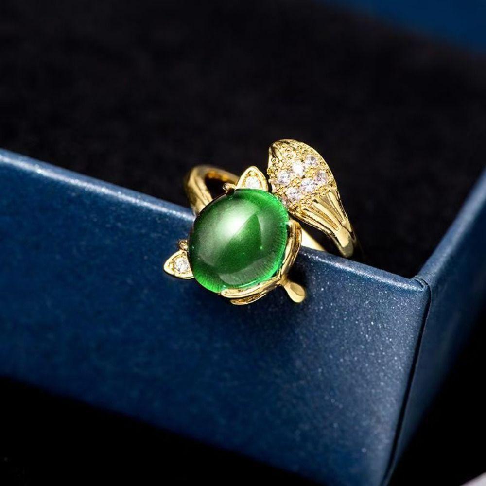 Color Shift Mood Rings Adjustable Changing Color Ring Stylish Thermochromic Ring Ins Style