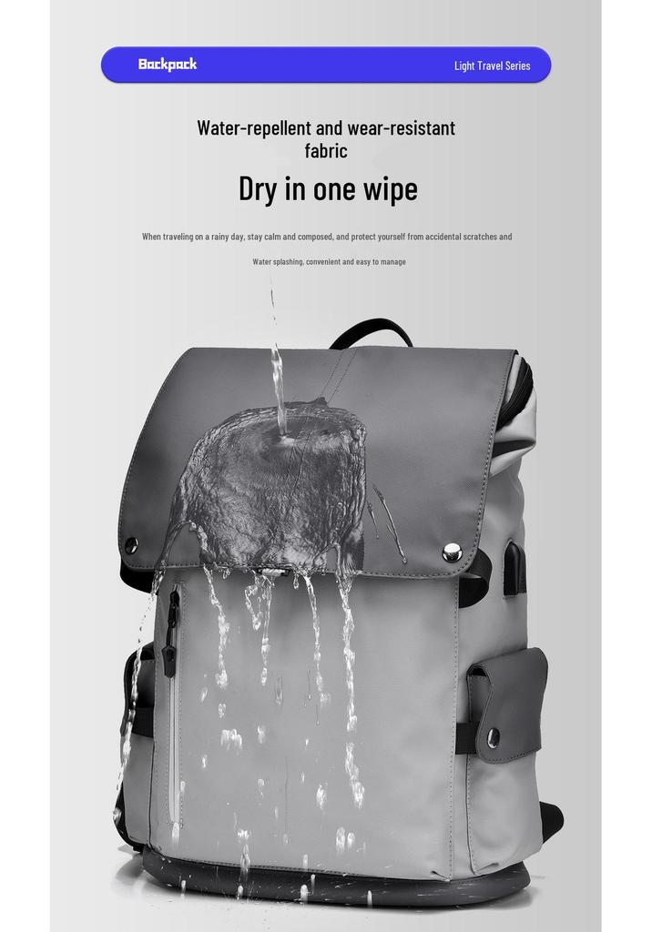 Sac à dos étanche grande capacité pour ordinateur portable pour homme - Léger, Décontracté d'affaires, Sac de voyage tendance pour étudiants