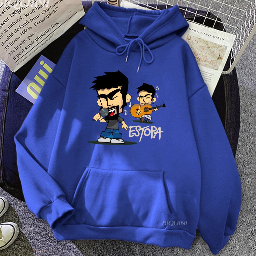 Sudaderas con Capucha Estopa Rock/Rumba Dúo Sudaderas con Capucha Ropa Hombre/Mujer Estampado Gráfico Sudaderas Bolsillo Sudadera con Capucha Unisex